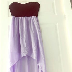 Wet Seal Knit chiffon high low dress